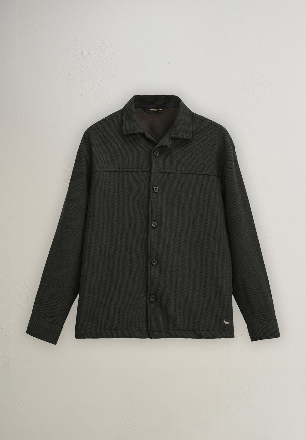 Olive Green Textured Knit Shacket