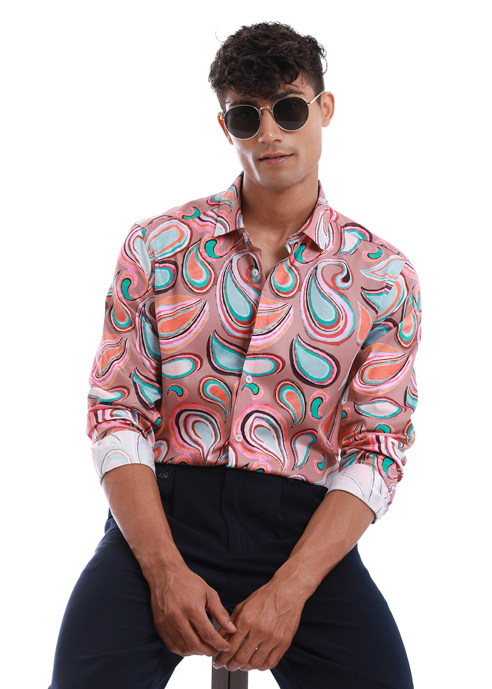 Paisley Print Cotton Shirt