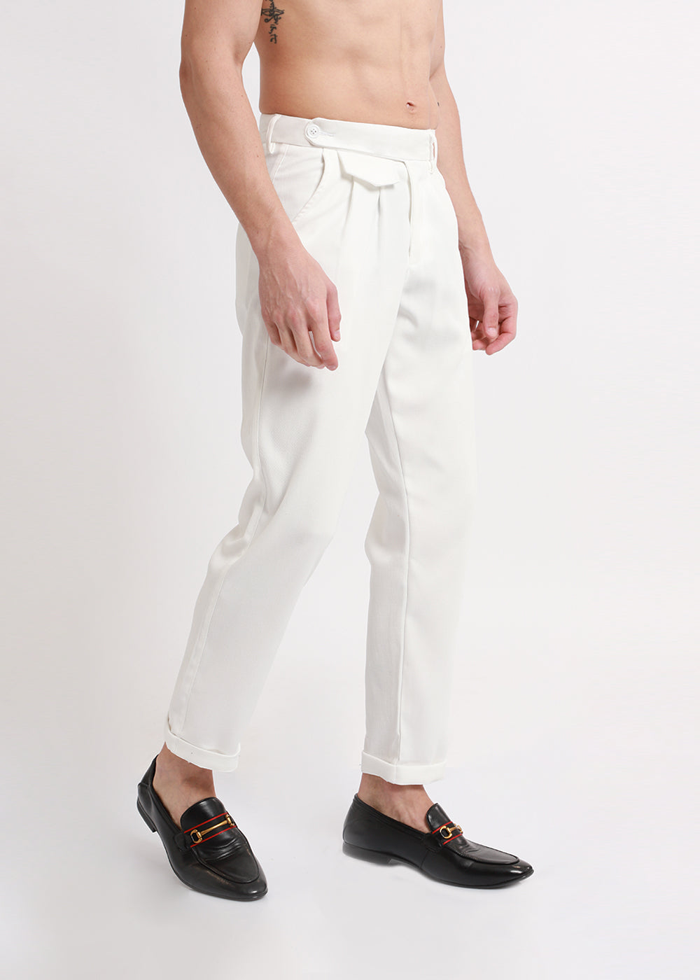 Ace White Korean Trouser