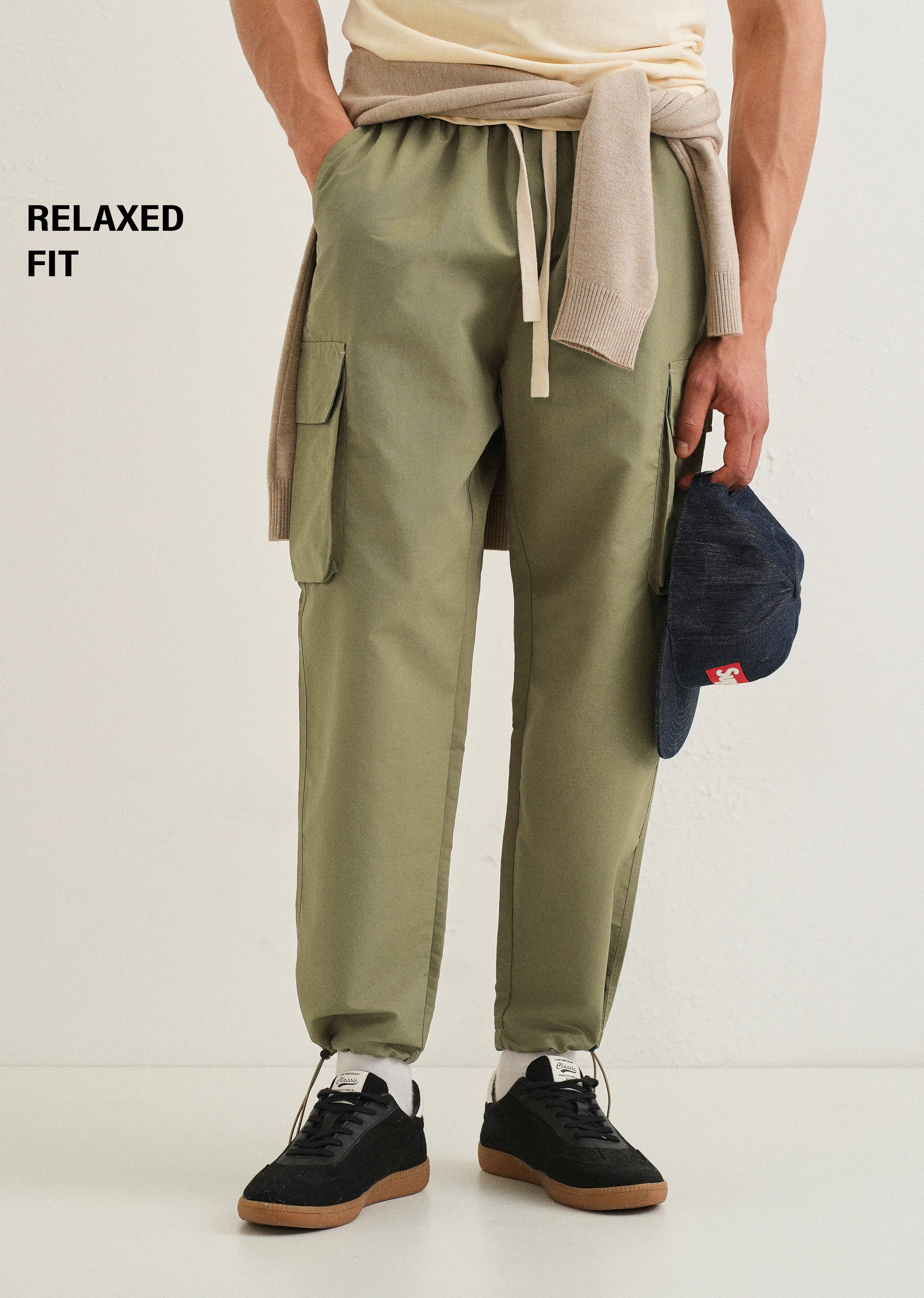 Olive Relaxed Fit Cargo Pant