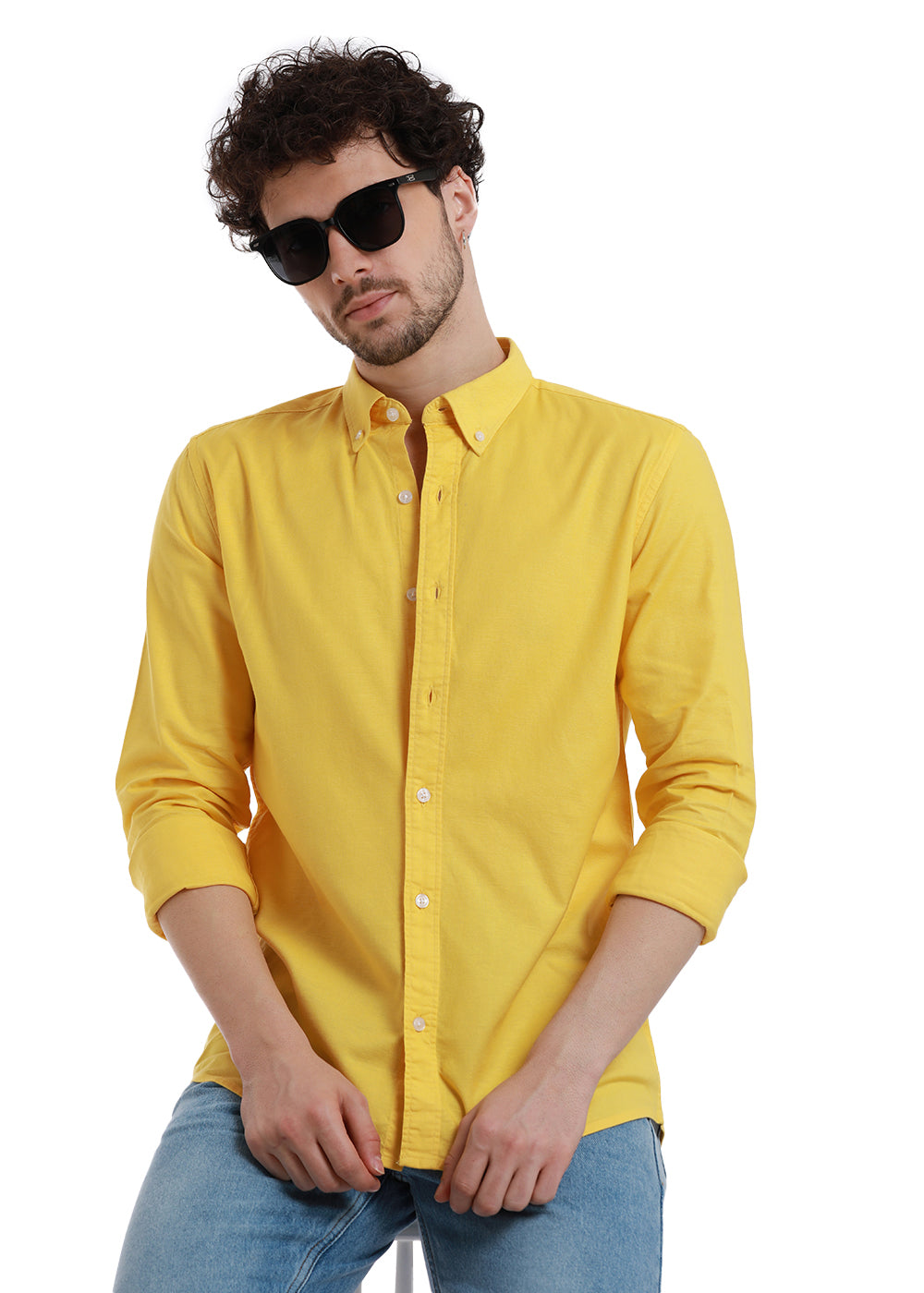 Vibrant Yellow Oxford Shir