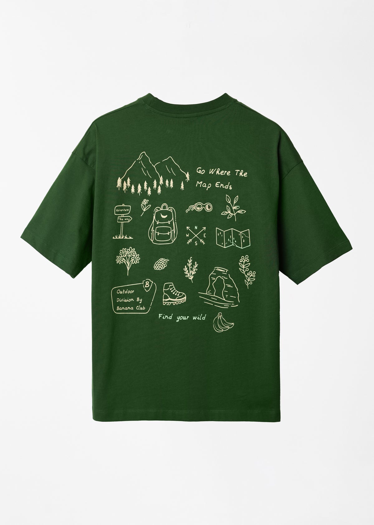Green Adventure Graphic T-shirt