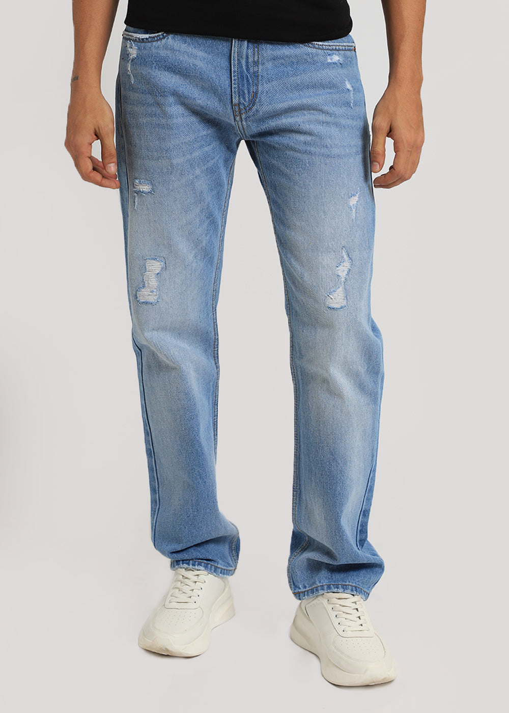 Carter Ribbed Blue Straight fit Jeans