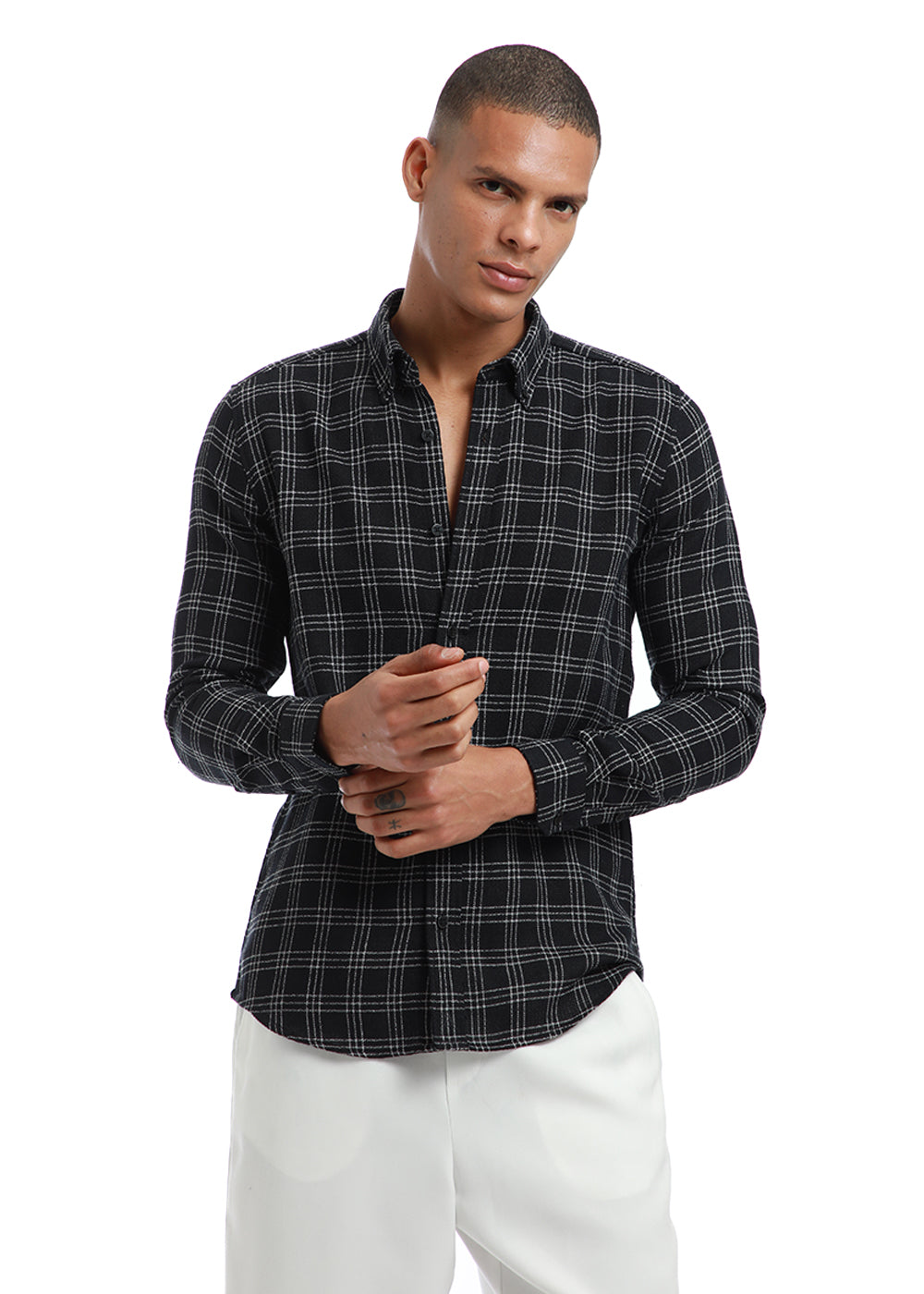 Melange Black Cannon Check shirt