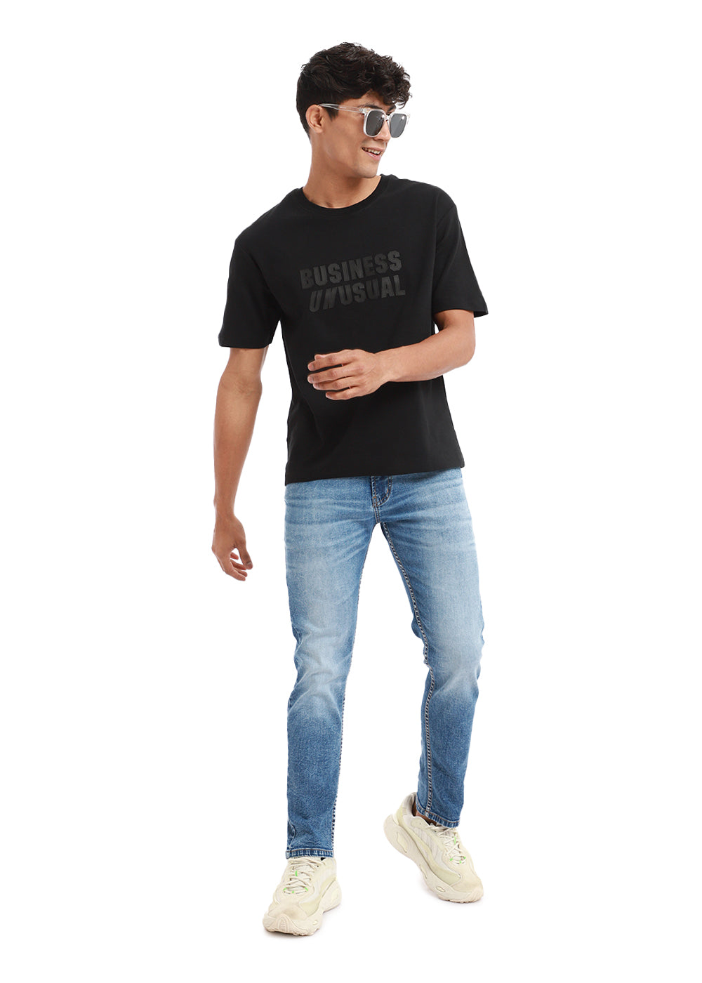 Faded Blue Slim fit Jeans