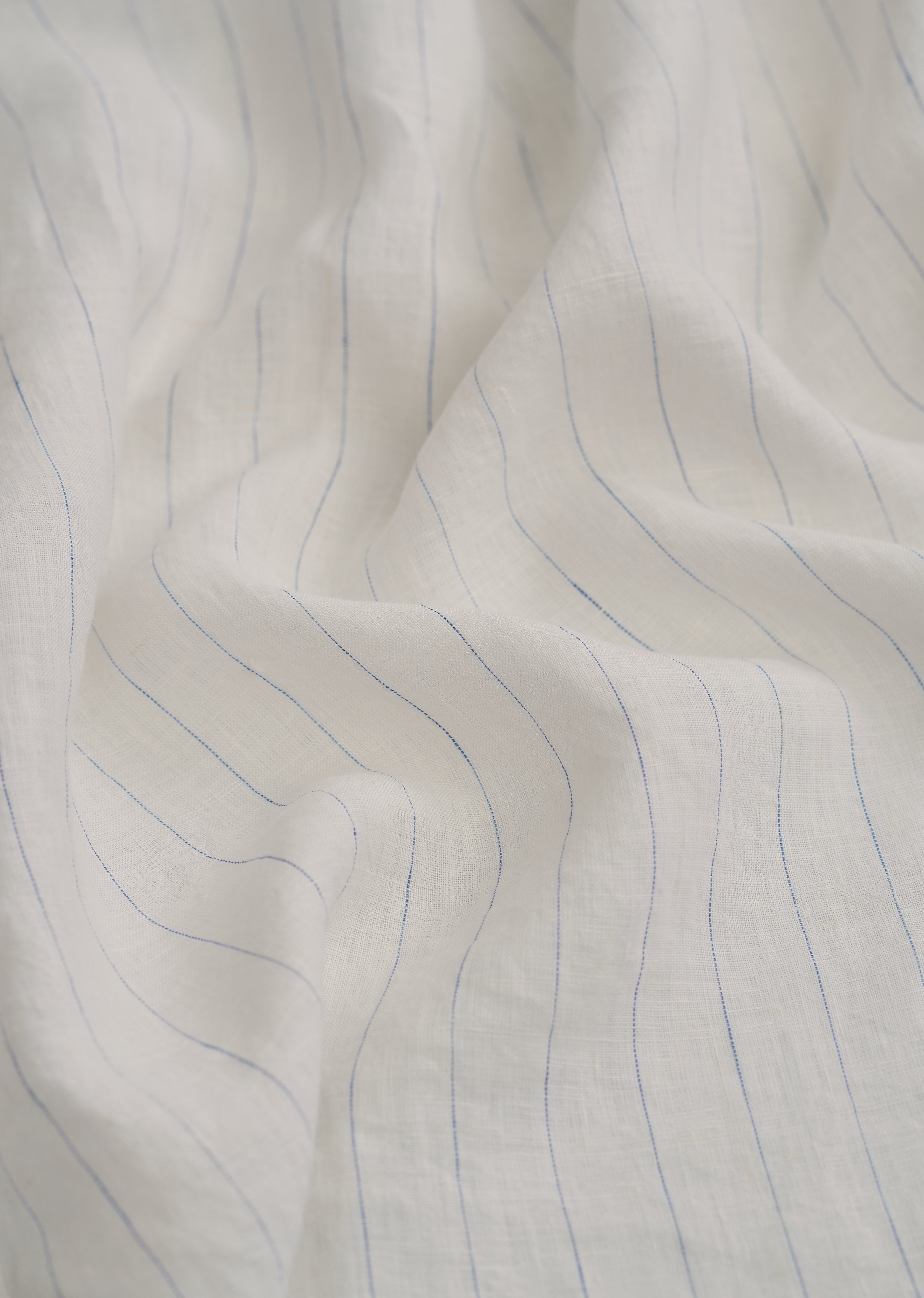 100% Linen Ivory Stripe Shirt