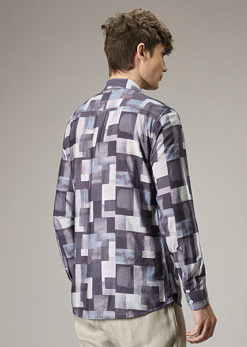 Abstract Block Print Shirt