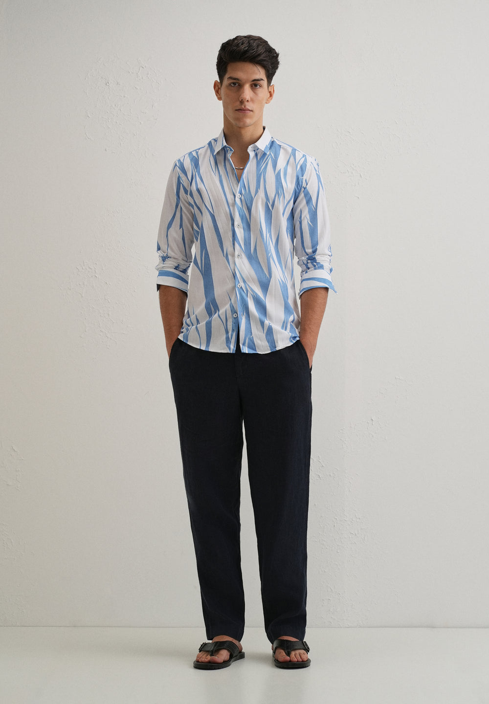 Abstract Blue Shirt
