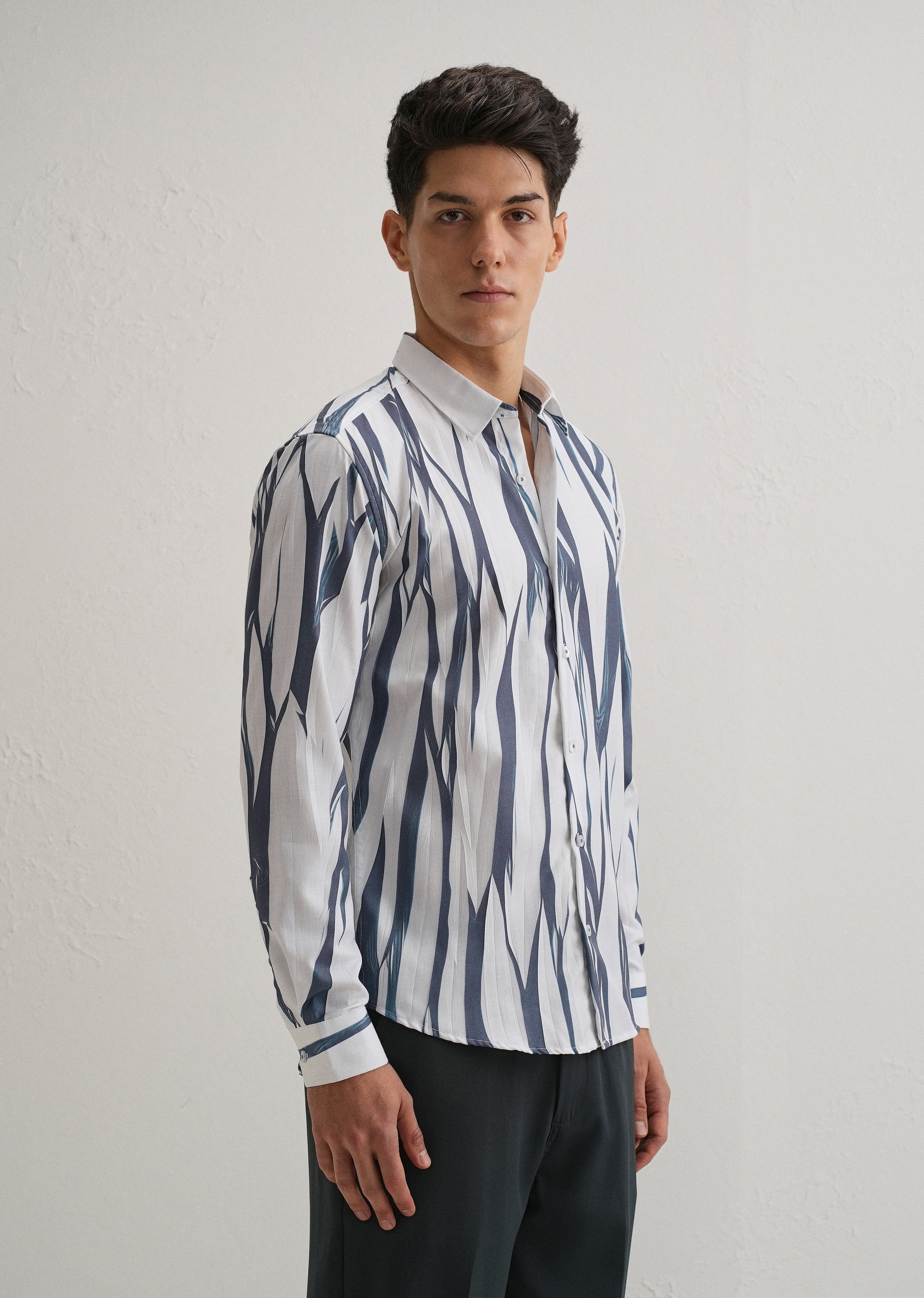 Abstract Grey Shirt