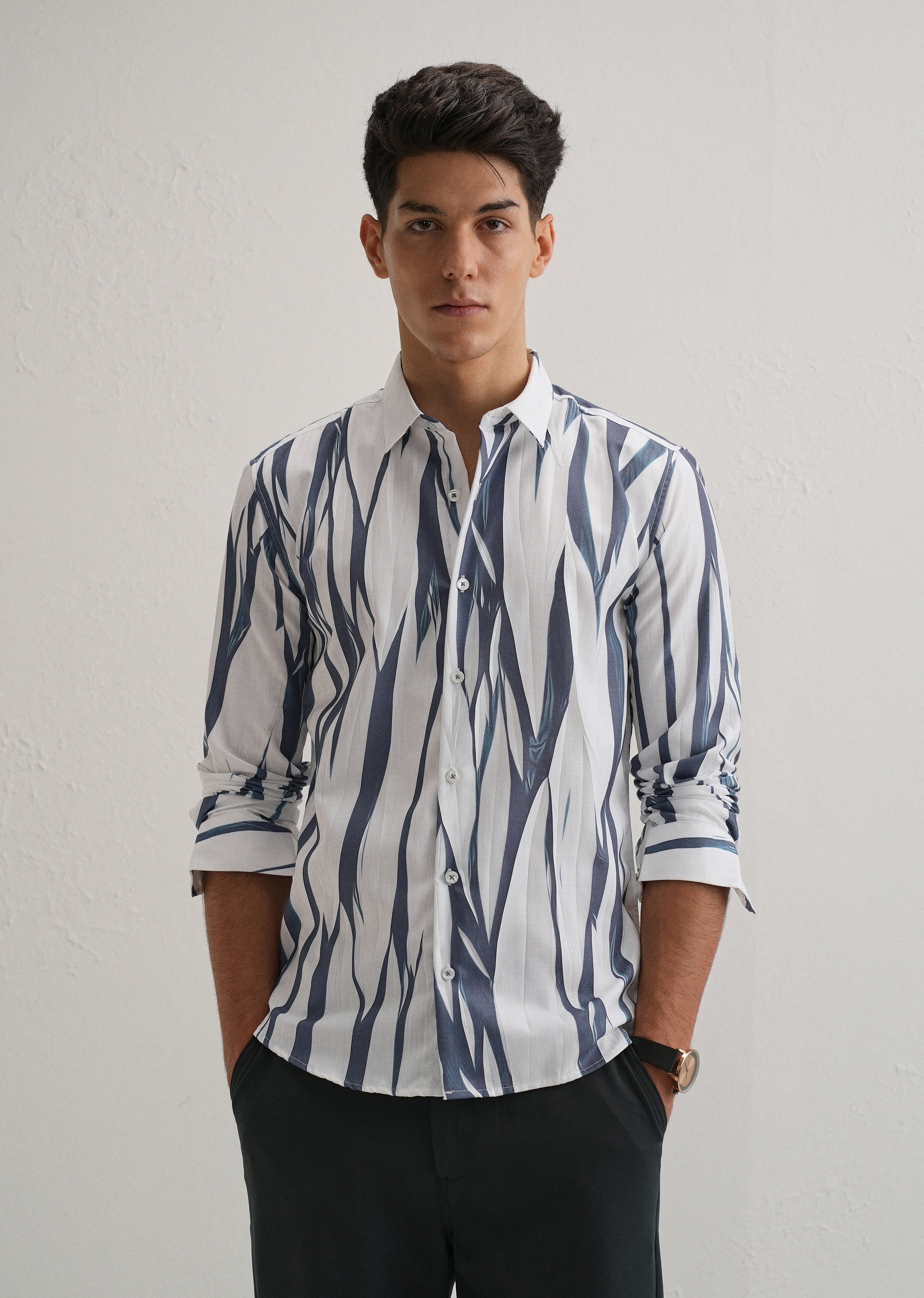 Abstract Grey Shirt