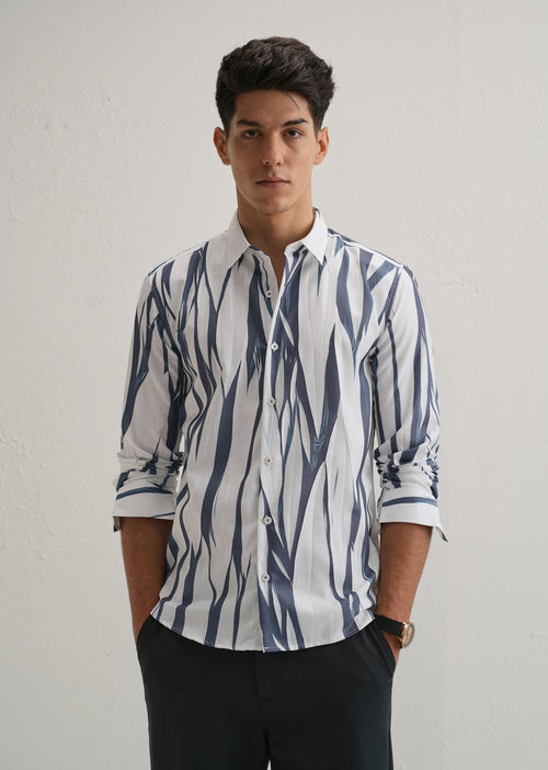 Abstract Grey Shirt