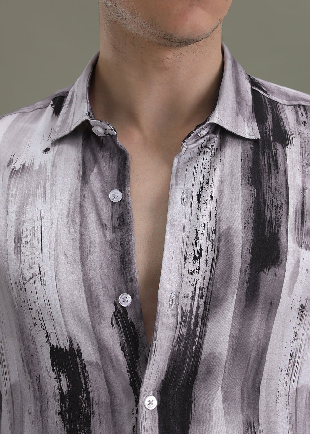 Abstract Lavender Printed Shirt