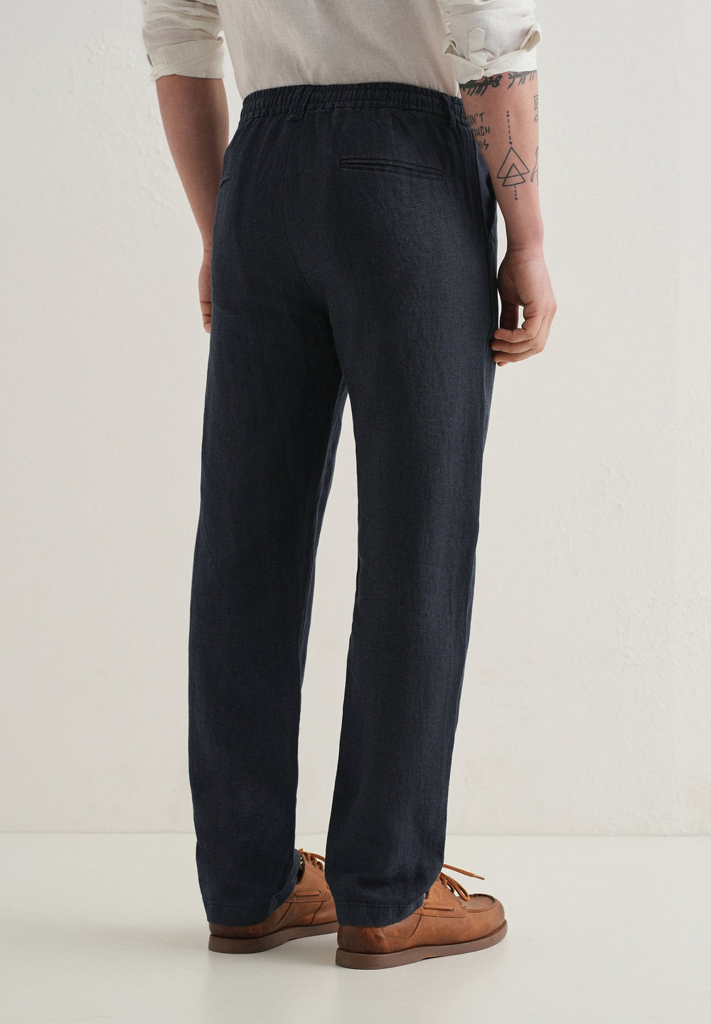 Admiral Blue Linen Pant
