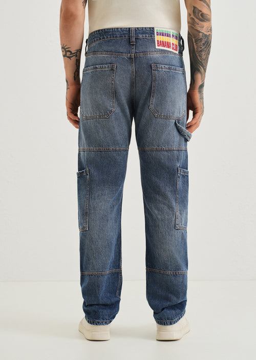 Aero Blue Baggy fit Jeans