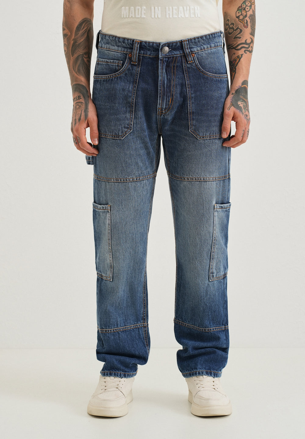 Aero Blue Baggy fit Jeans