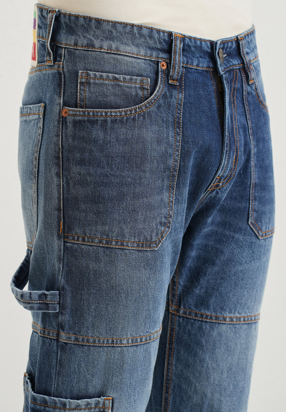 Aero Blue Baggy fit Jeans