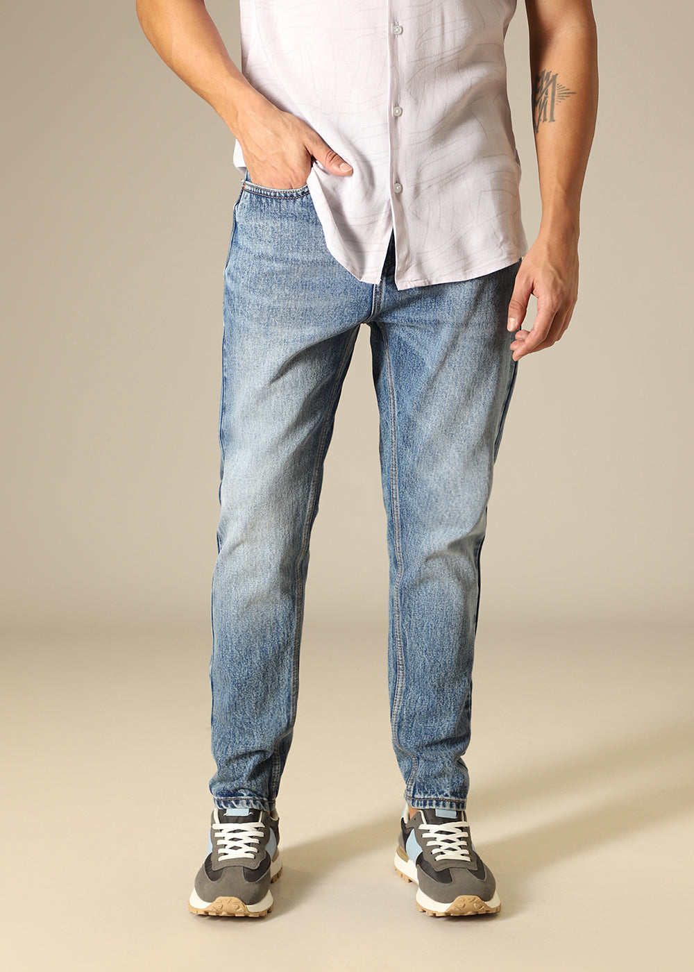 Alice Blue Relaxed Fit Denim