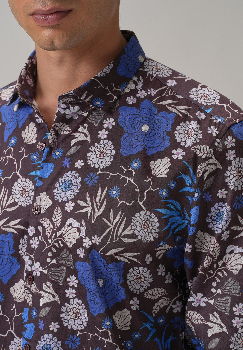All Over Floral Printed Full Sleeve Shirt