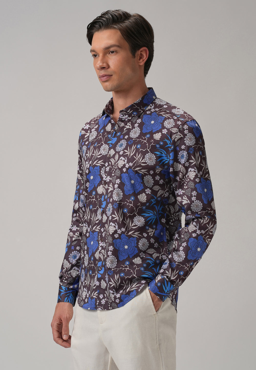 All Over Floral Printed Full Sleeve Shirt