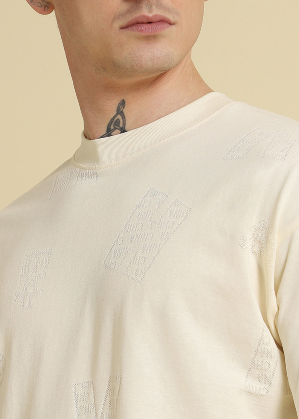 Alpha Cream Oversized T-shirt