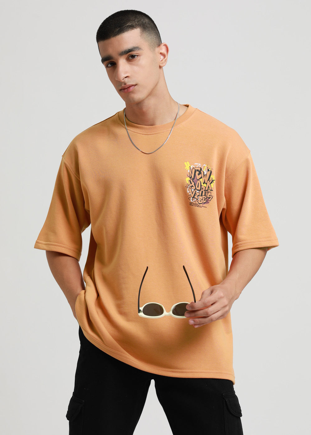 Apricot Orange Oversized T-shirt