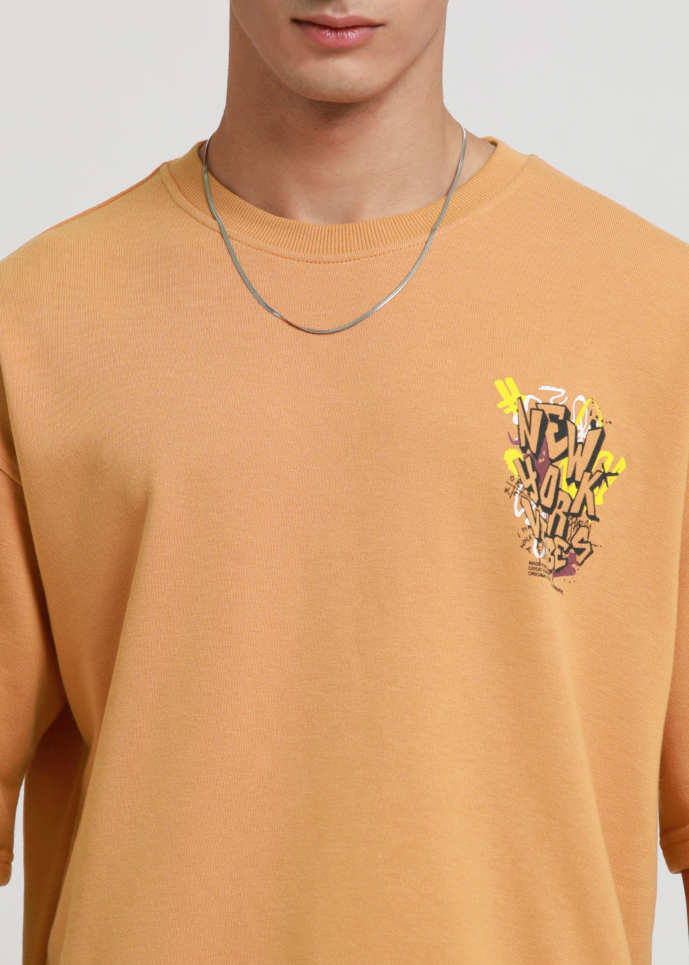 Apricot Orange Oversized T-shirt