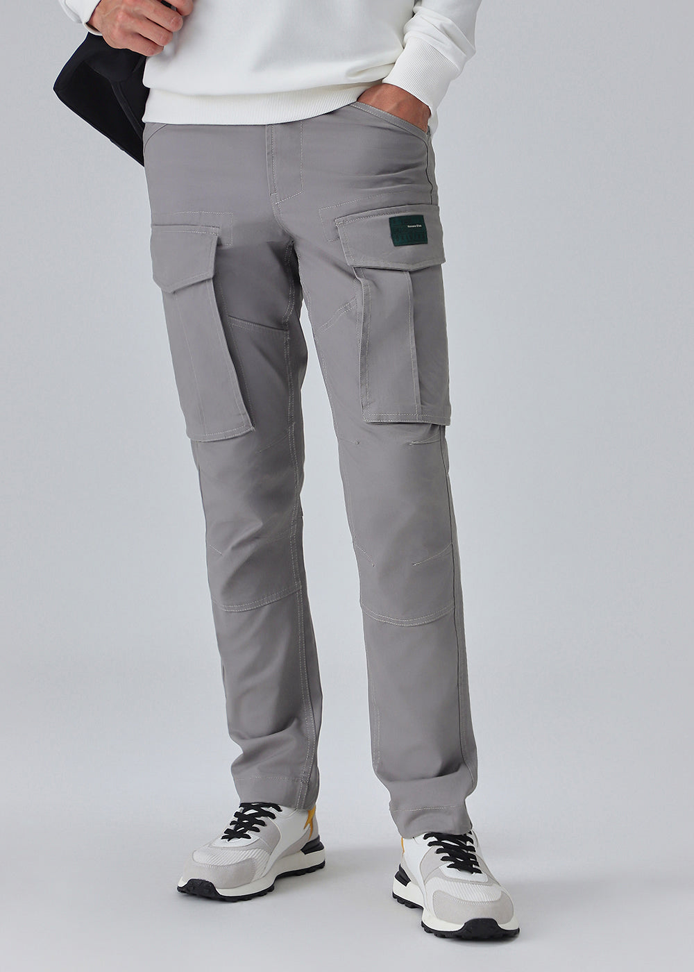 Aqua Gray Cargo Pant