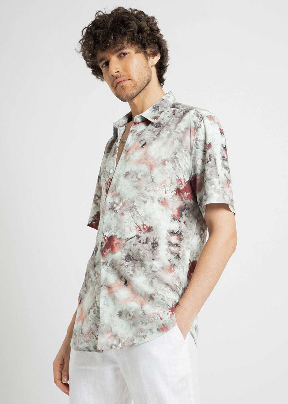 Aquarelle Abstract Half Sleeve shirt