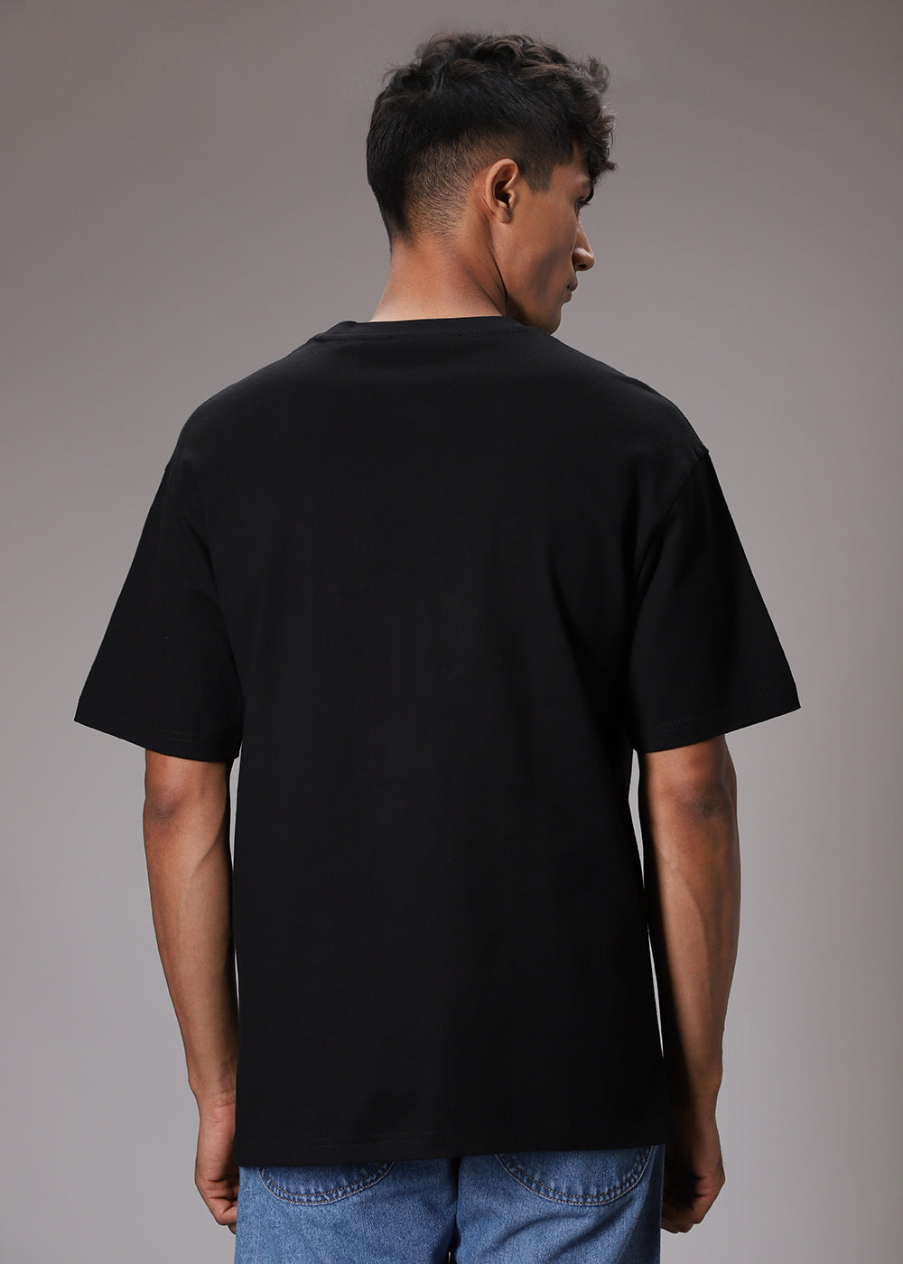 Artistic Array Black Oversized T-shirt