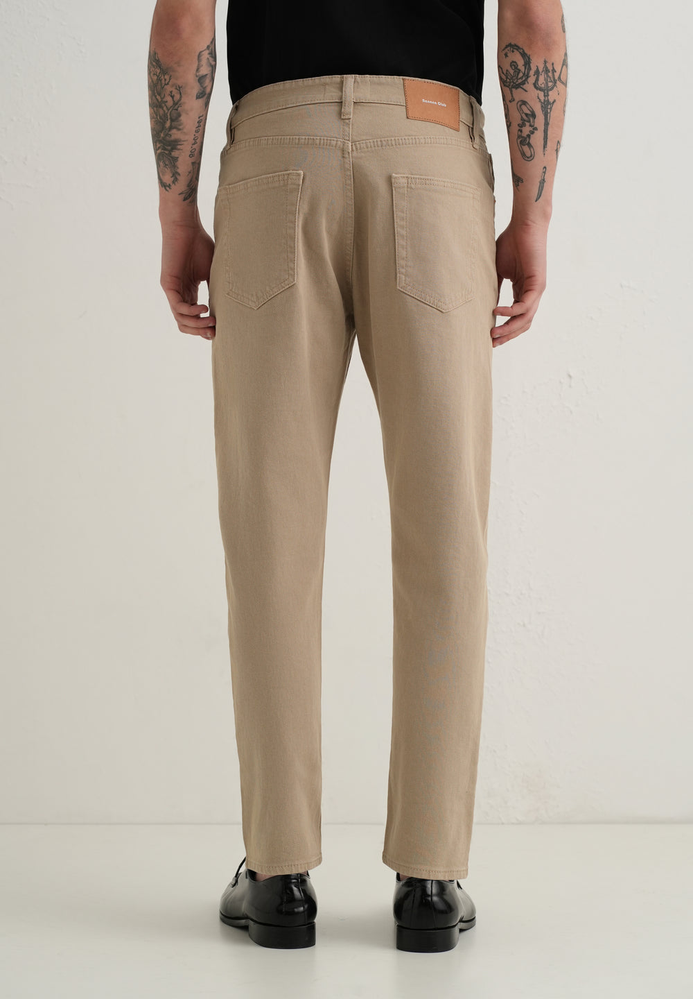 Ash Beige Carrot Fit Denim