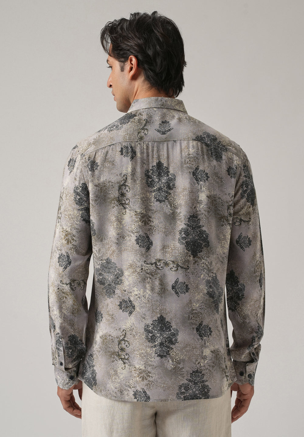 Ash Floral Print Feather Shirt