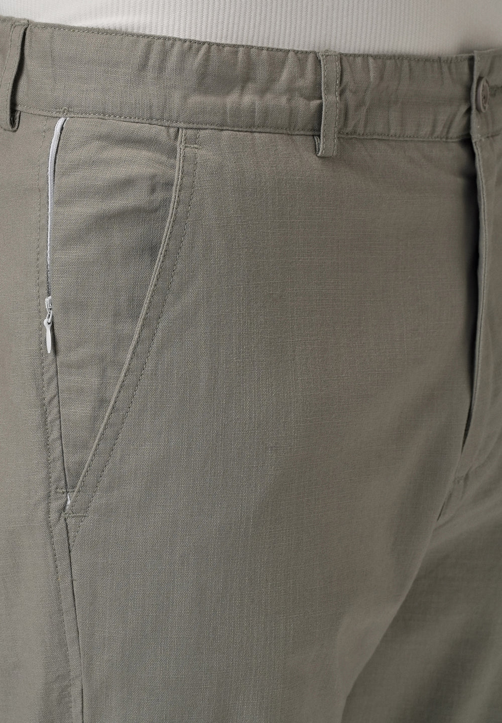 Ash Grey Cotton Trouser