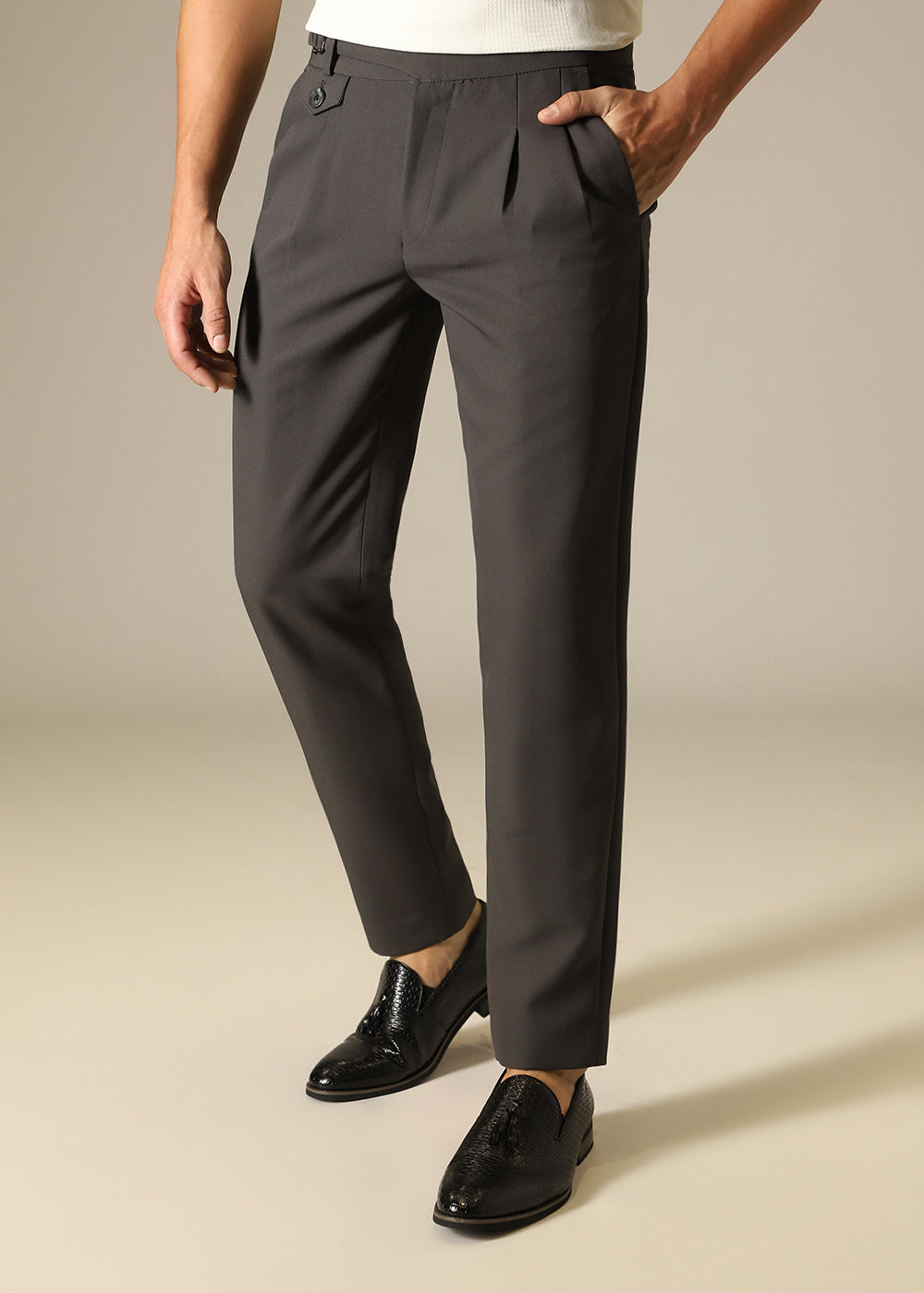 Slate Grey Gurkha Pant