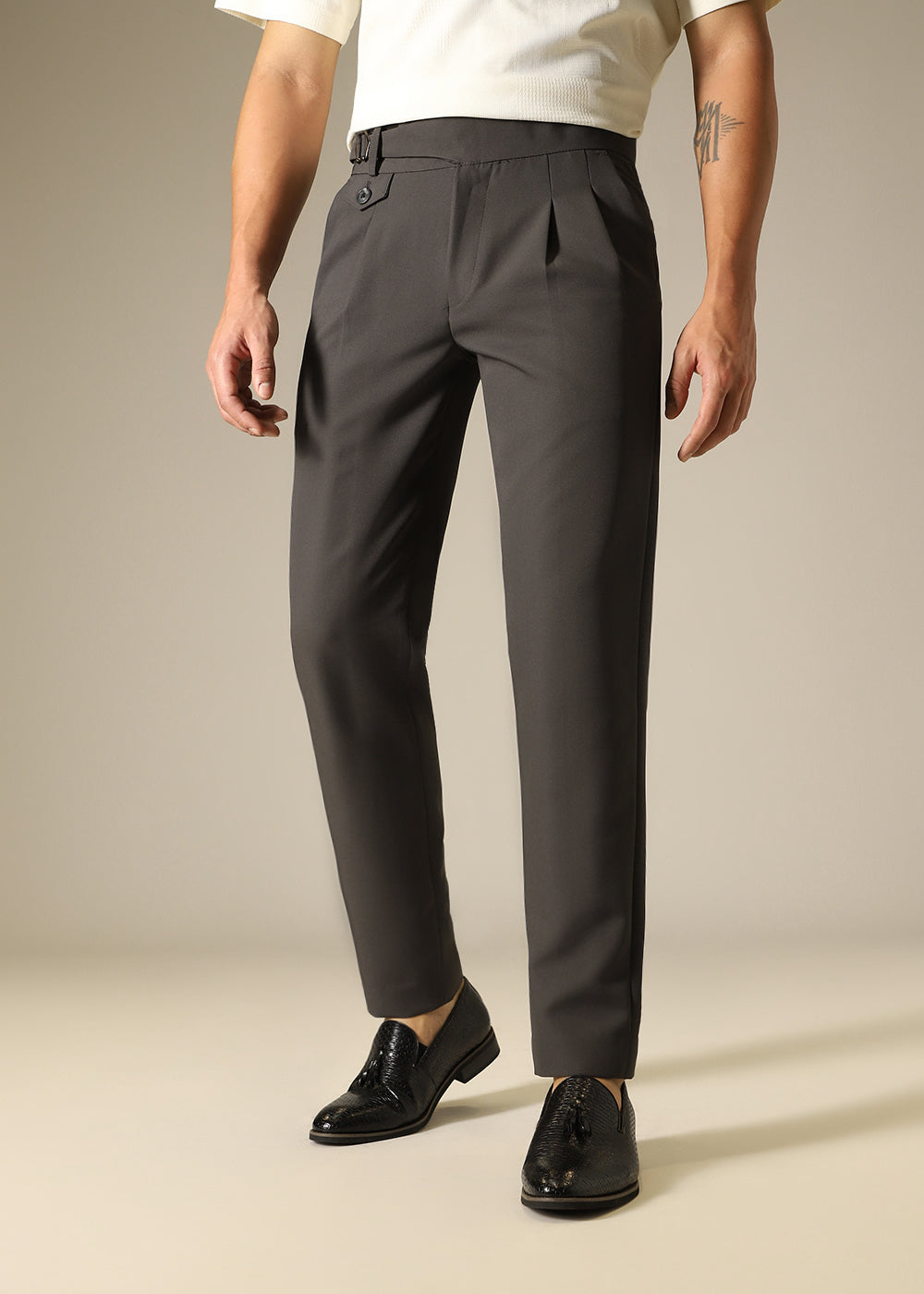 Slate Grey Gurkha Pant