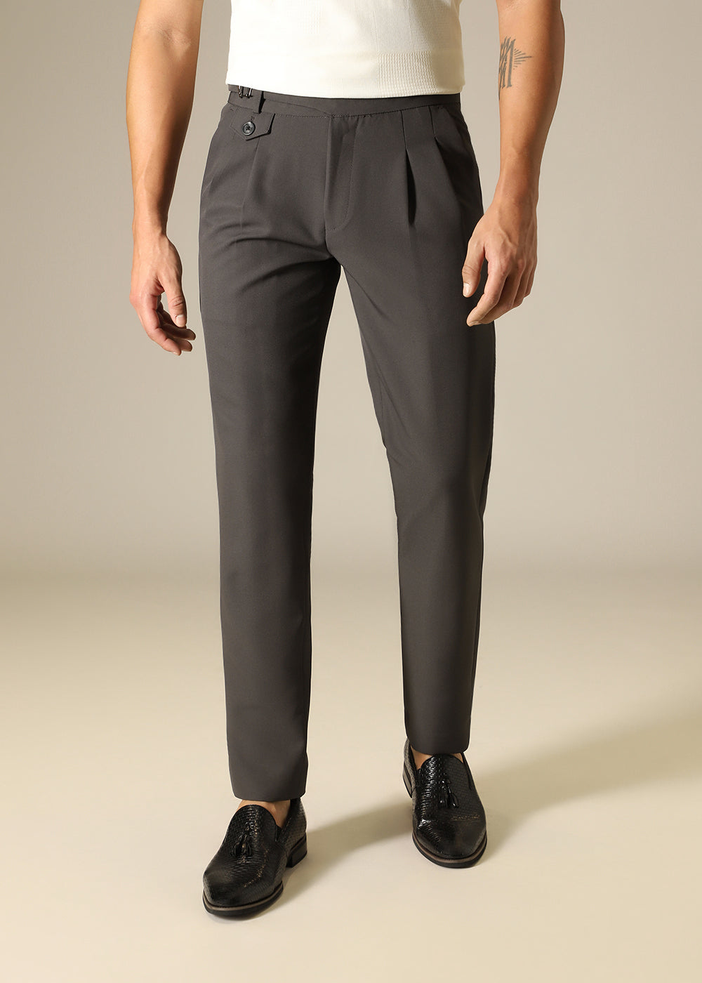 Slate Grey Gurkha Pant