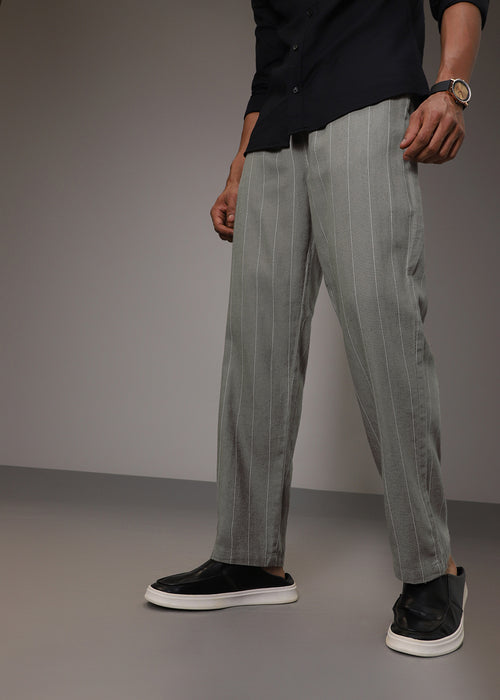 Ash Grey Cotton Linen Pant