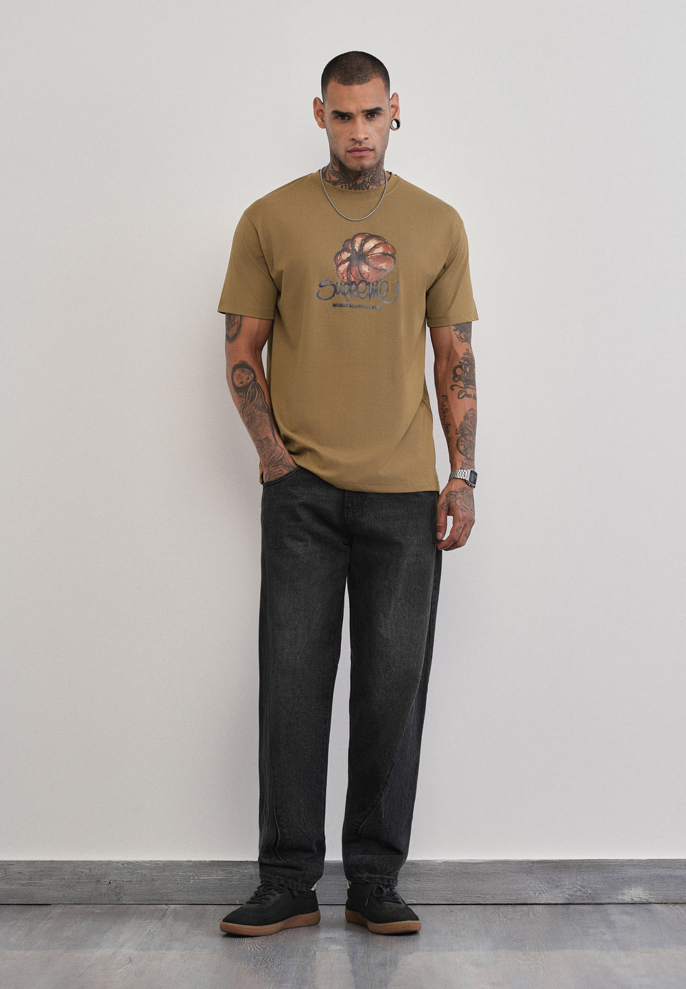 Autumn Khaki Brown T-shirt