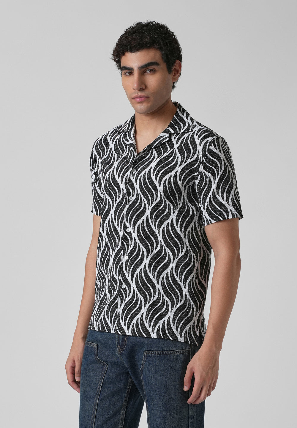 Autumn Leaf White Popcorn Shirt