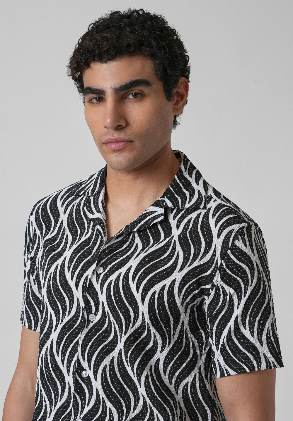 Autumn Leaf White Popcorn Shirt
