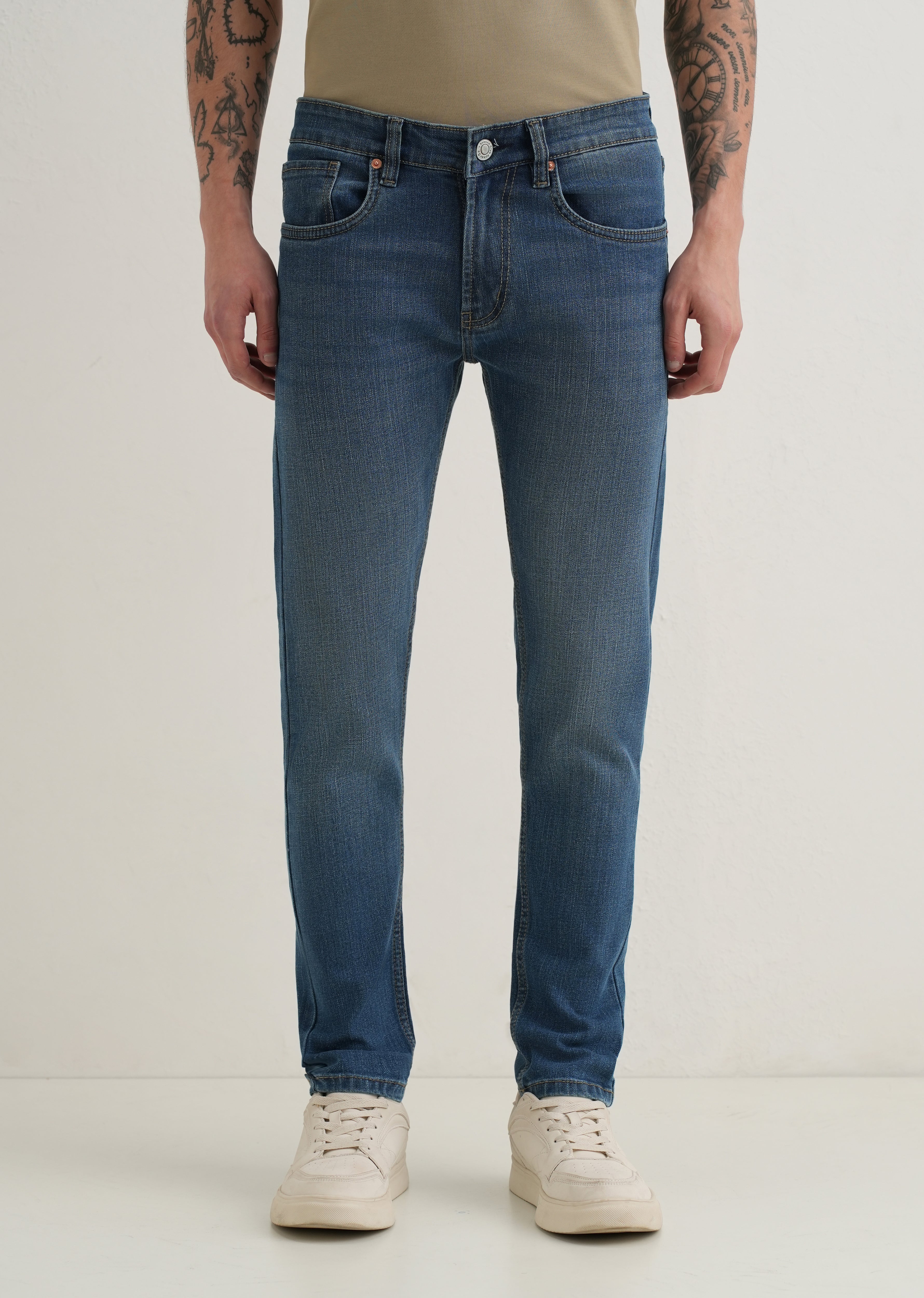 Azora Blue Slim fit Jeans