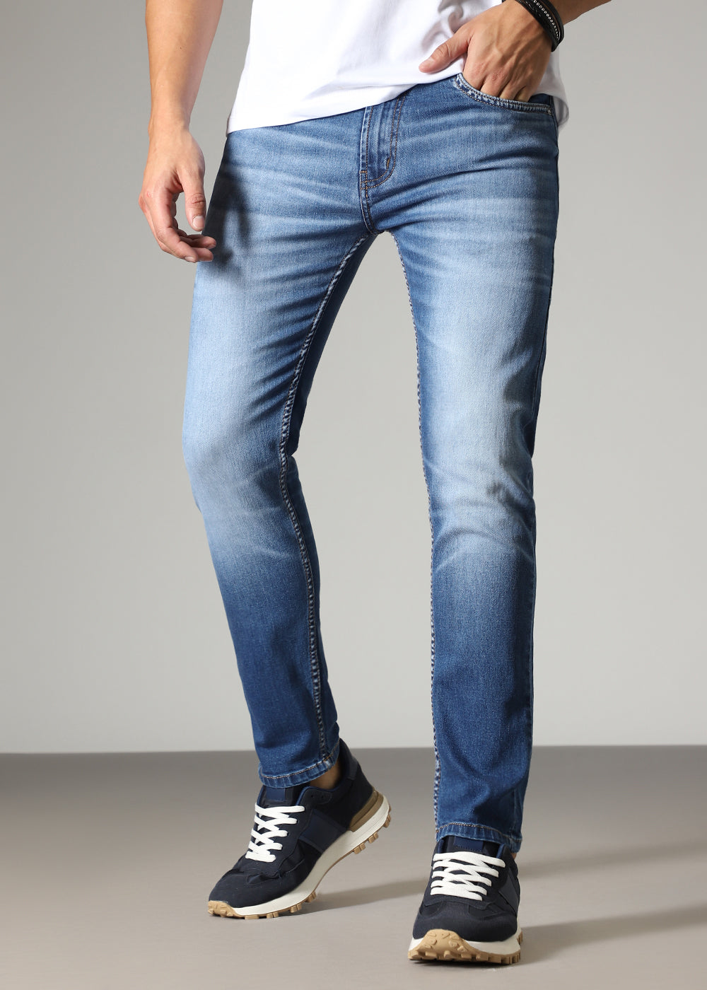 Azure Blue Slim fit Jeans