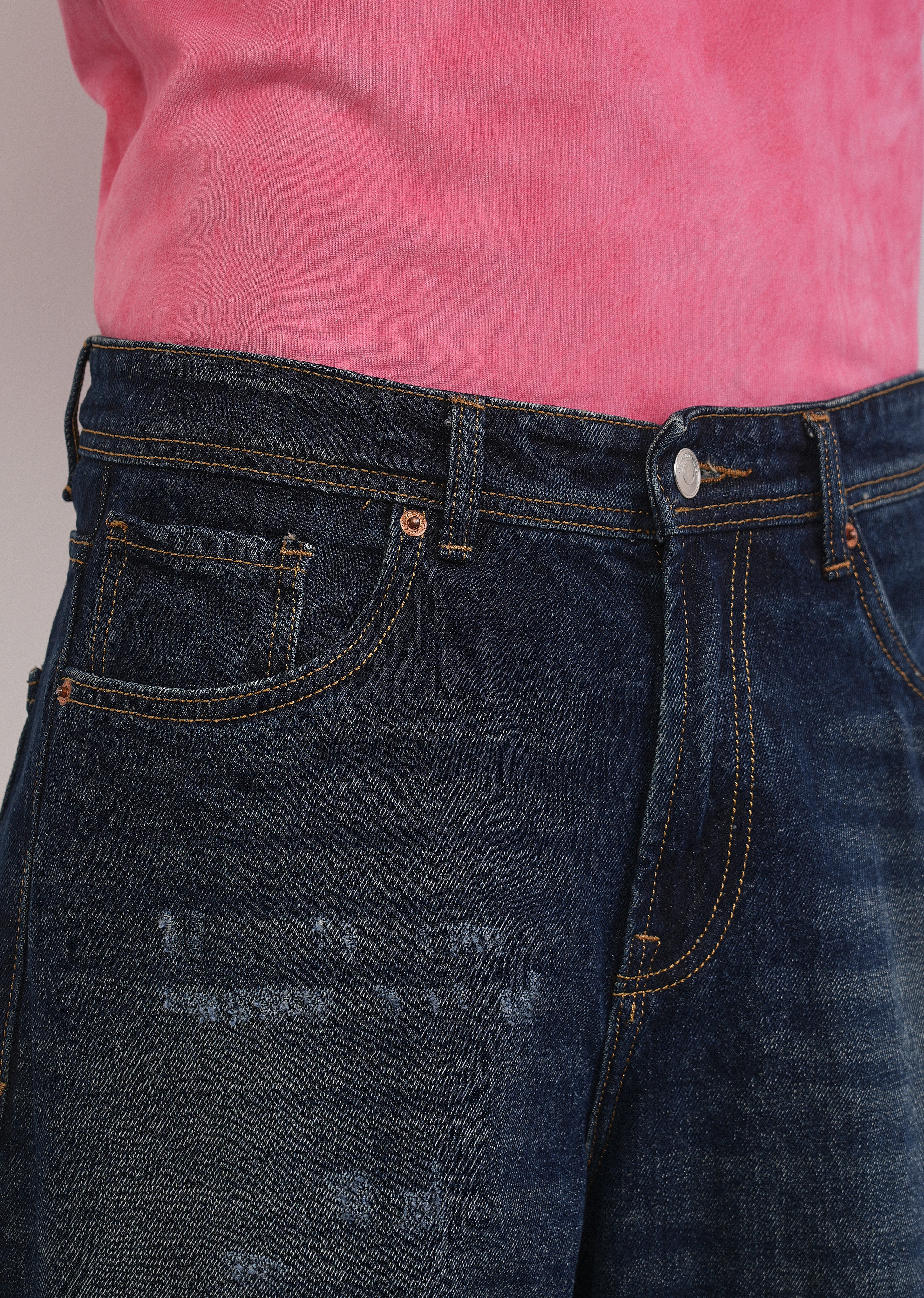 Baggy Fit Classic Dark Blue Jeans