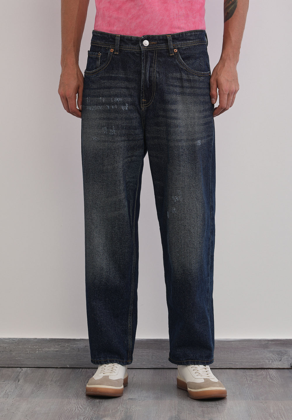Baggy Fit Classic Dark Blue Jeans