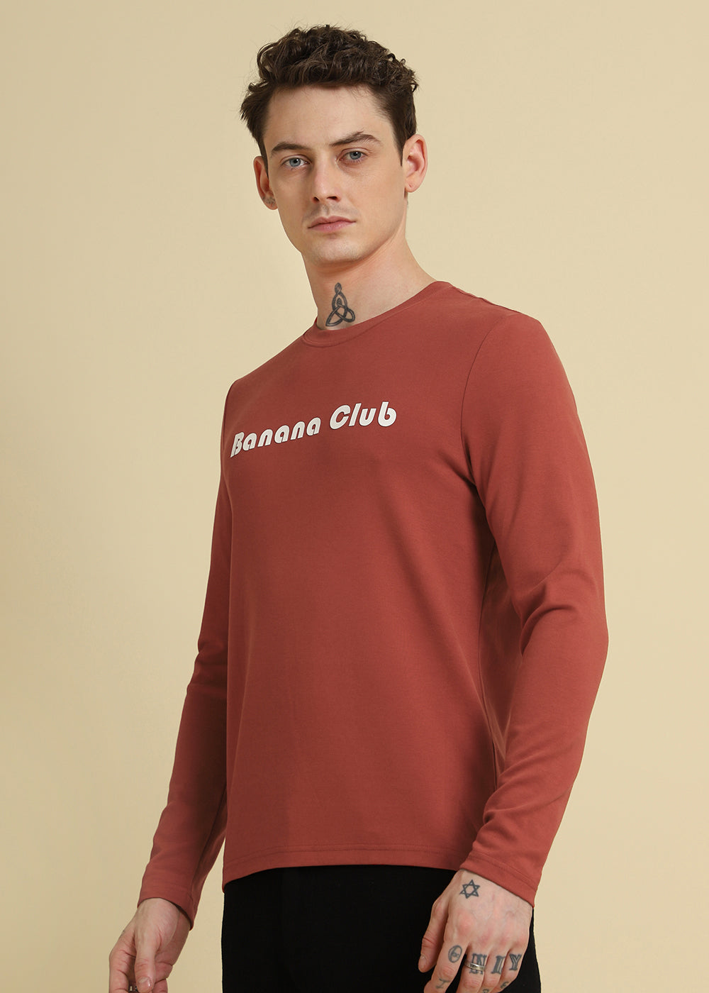 Banana Club Red Regular Fit T-shirt