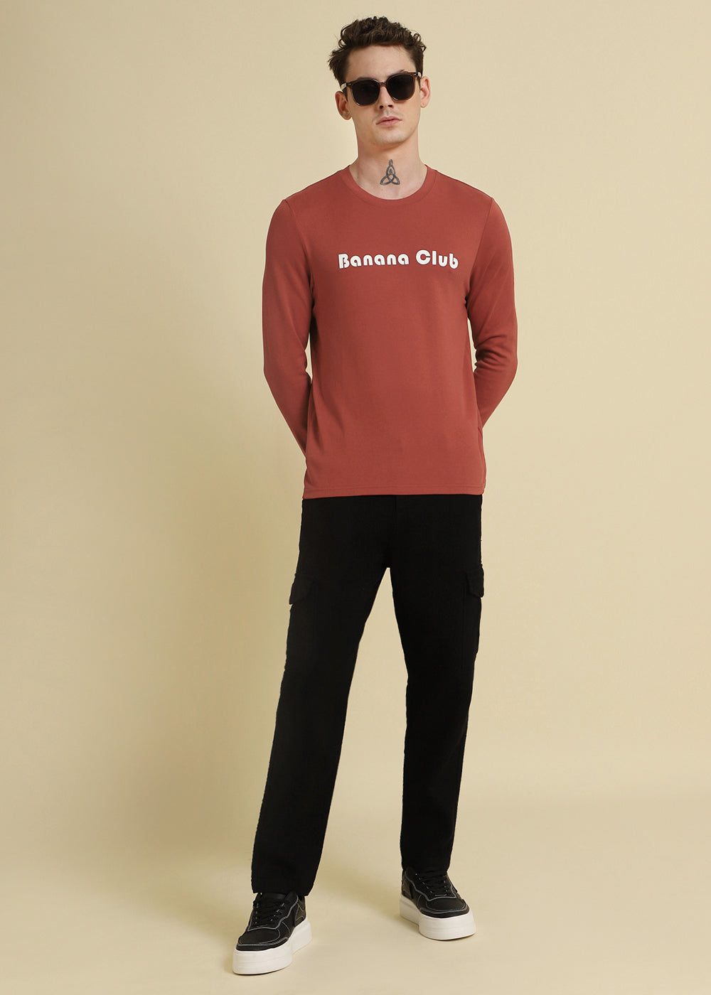 Banana Club Red Regular Fit T-shirt