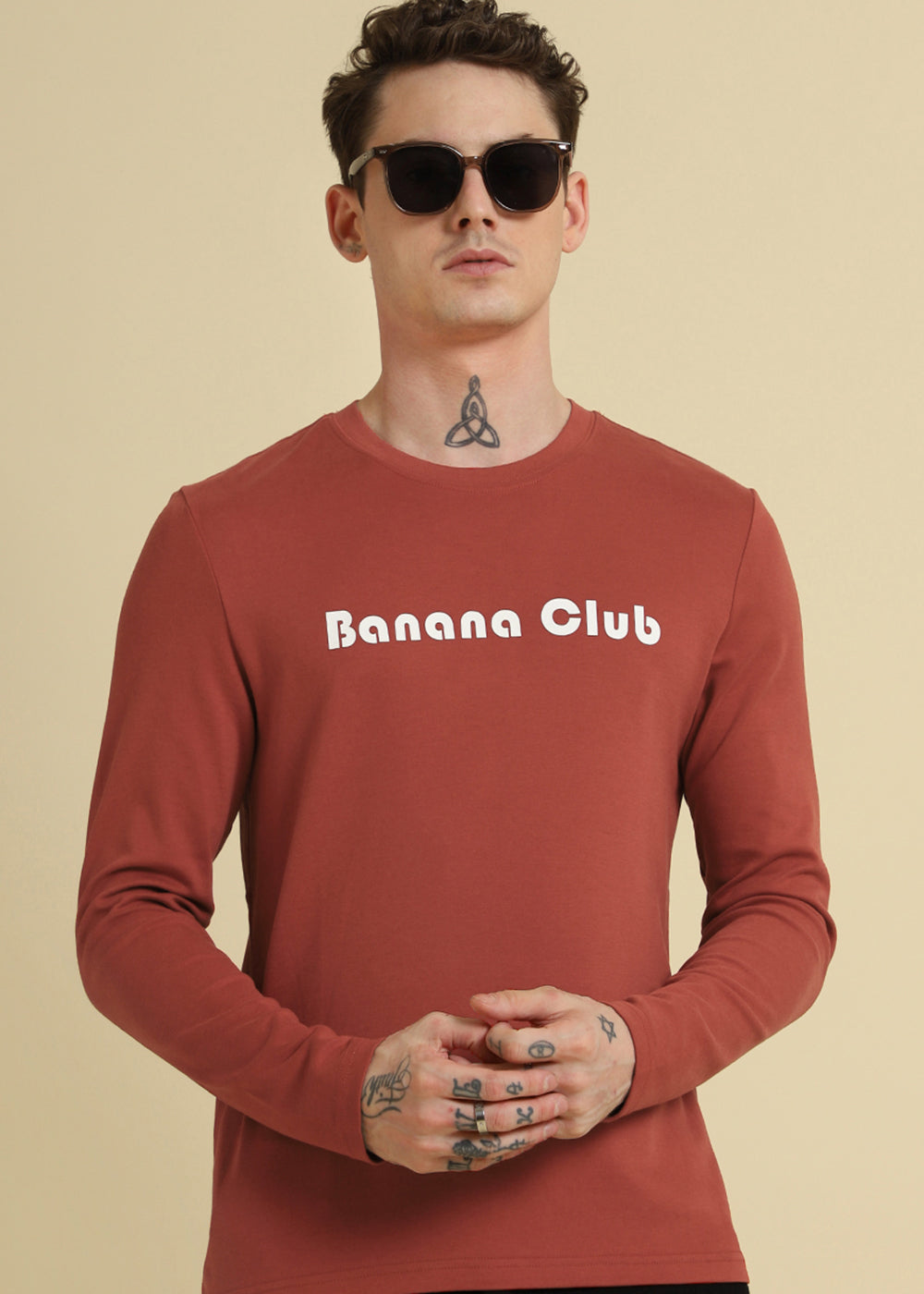 Banana Club Red Regular Fit T-shirt