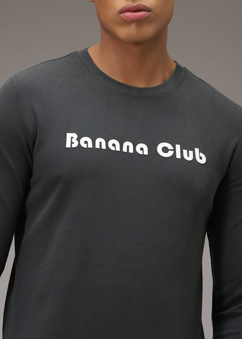 Banana Club Grey Regular Fit T-shirt