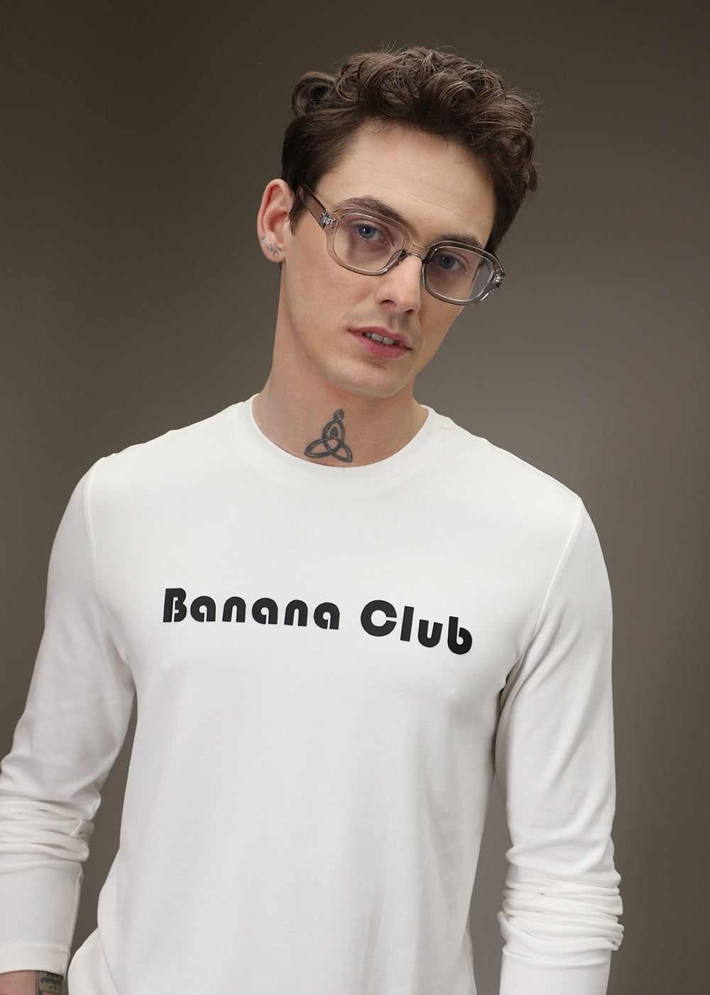 Banana Club White Regular Fit T-shirt