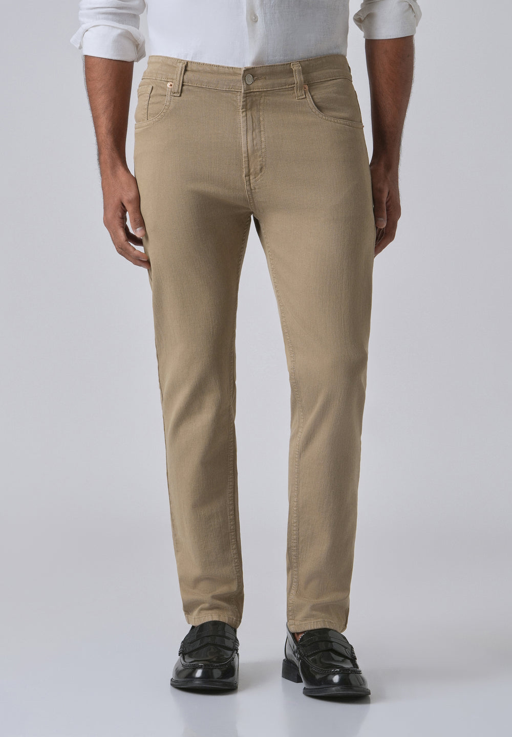 Barley Tan Ankle Slim Fit Jeans