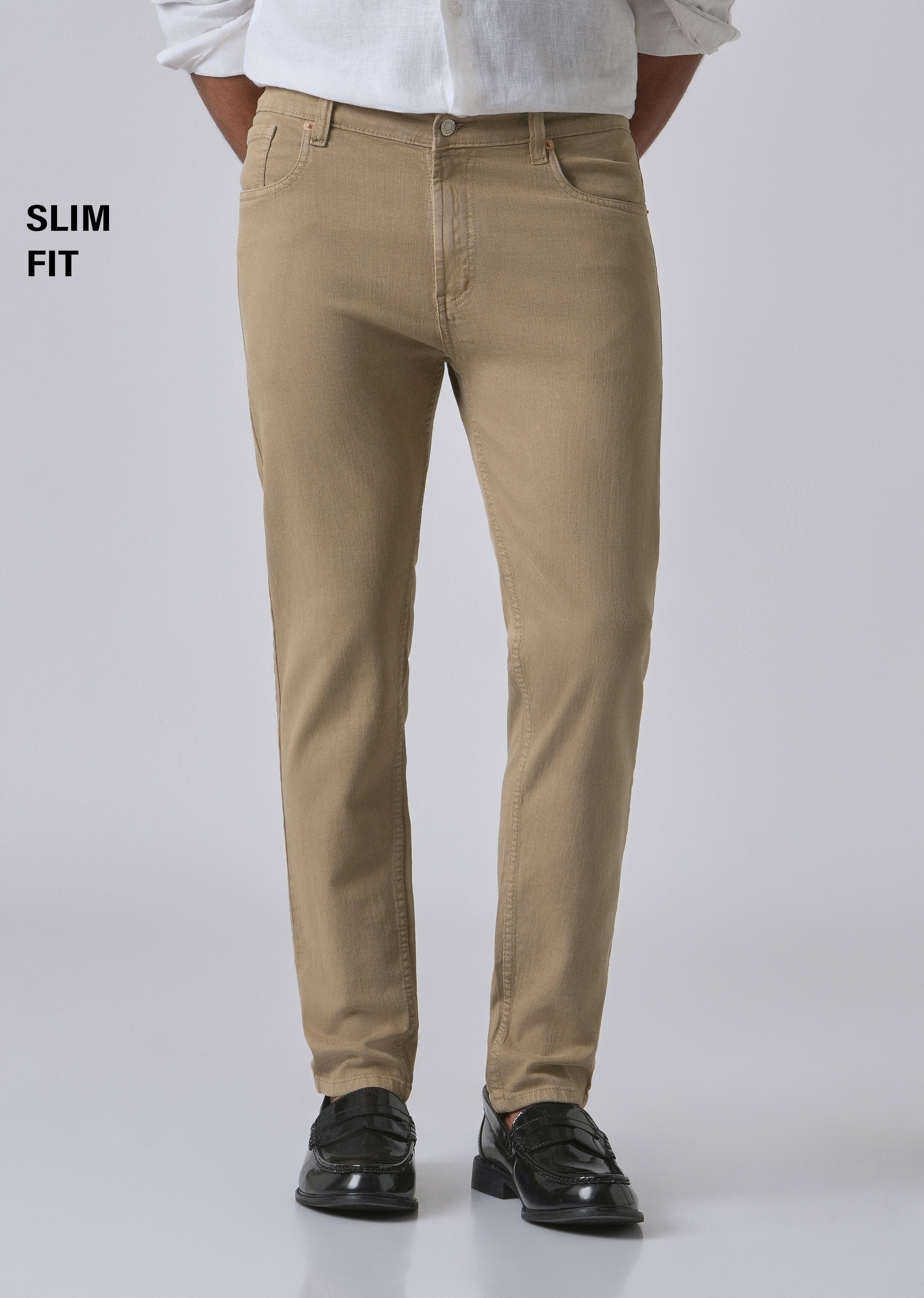 Barley Tan Ankle Slim Fit Jeans